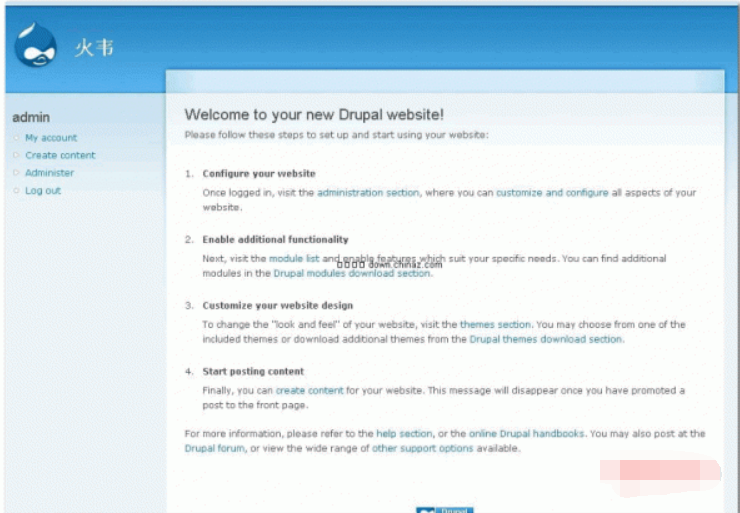 Drupal PHP content management system v7.82