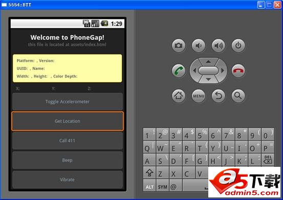 PhoneGap mobile application development platform v3.2.0