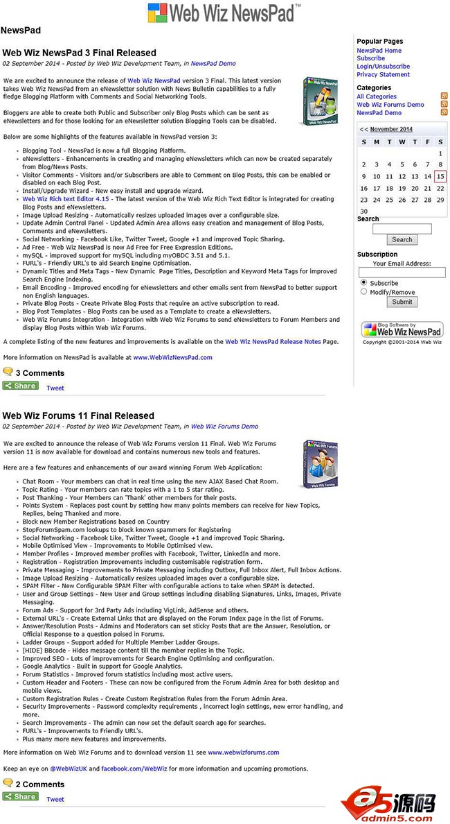 Web Wiz NewsPad v3.04