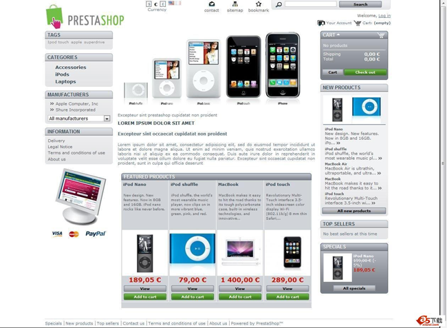 PrestaShop 开源网店系统 v1.7.8.1