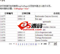 Controle AspNetPager e código-fonte de demonstração v7.4.4