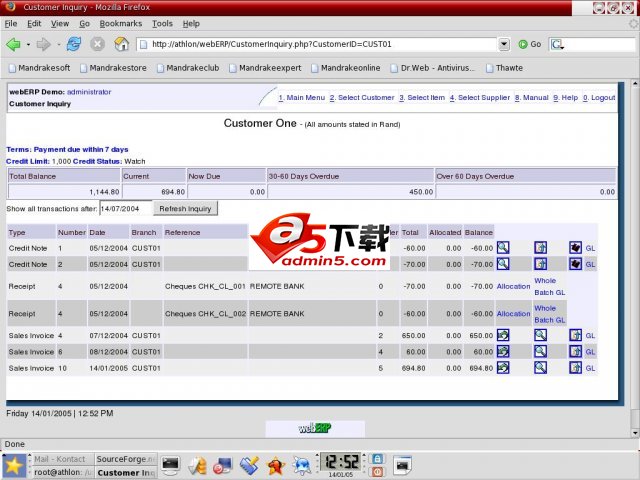 webERP (ERP and financial management software) v4.15.1