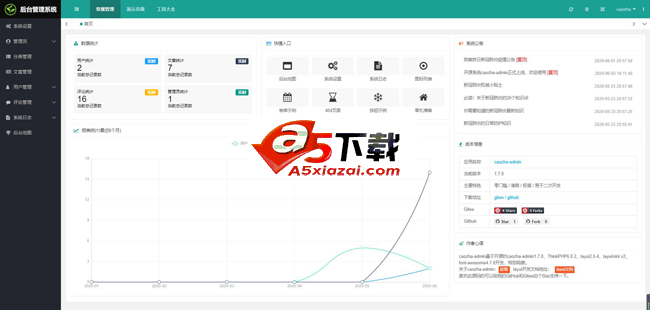 caozha-admin后台管理框架 v1.7.2