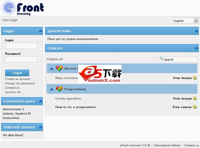 eFront在线学习系统 v3.6.15.5 build18025