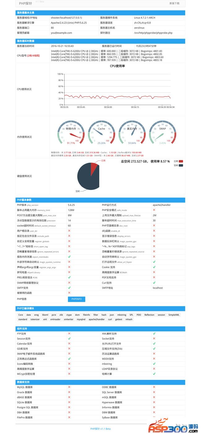phpprobe探针 1.4.1