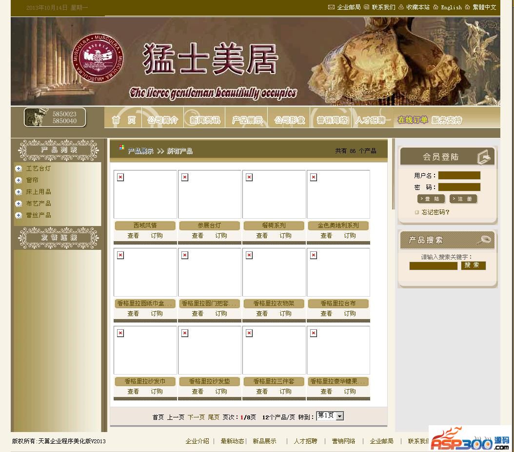 Tianyi Enterprise Website Management System V2013