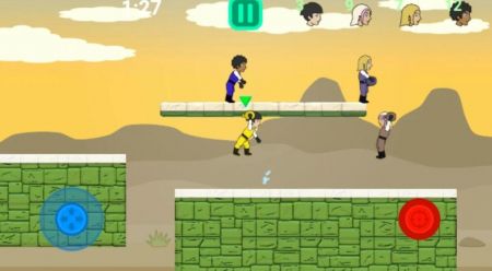 Jogo para celular de luta contra balão de água