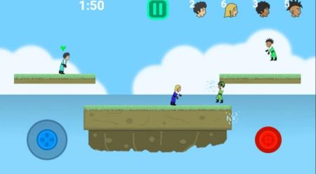 Jogo para celular de luta contra balão de água