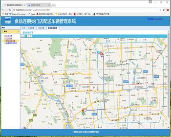 jsp1880 food chain store distribution vehicle management system springmvc graduation project