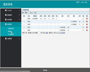 jsp1200题库系统springmvc毕业设计