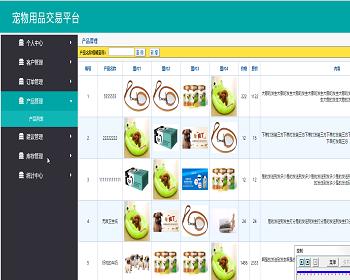 jsp1114 pet products trading platform springmvc graduation project