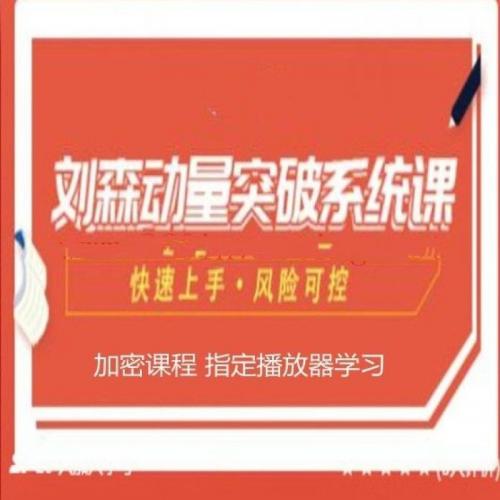 刘森 期货 2021年新课程 标准动量突破系统课 快速上手 风险可控