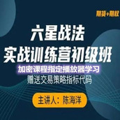 陈海洋期货2021年线下课六星战法实战训练营初级班期货高手视频