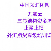 中国领汇团队 九如云 三浪结构资金流入止盈止损视频课程 外汇期货培训高级课程