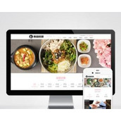 餐饮美食小吃连锁店网站模板 HTML5韩国料理加盟网站源码