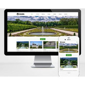 响应式园林景观设计工程类pbootcms模板 HTML5园林艺术建筑网站源码下载