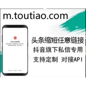 m.toutiao.com Toutiao app domain name shortening interface api URL domain name online third party shortened url source code php Douyin private message