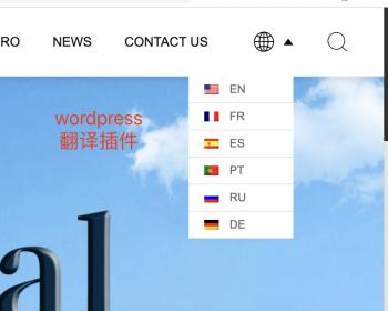 Version sans activation du plug-in de traduction multilingue WordPress TranslatePress Pro