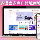 b2b2c跨境电商商城系中英繁多语言多商户货贷商城统产品库一键选品一键铺货商城源码