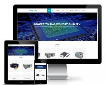 Responsive electronic components and electronic facilities foreign trade English website/simple atmosphere/thinkphp/SEO friendly and easy to promote/automatic delivery