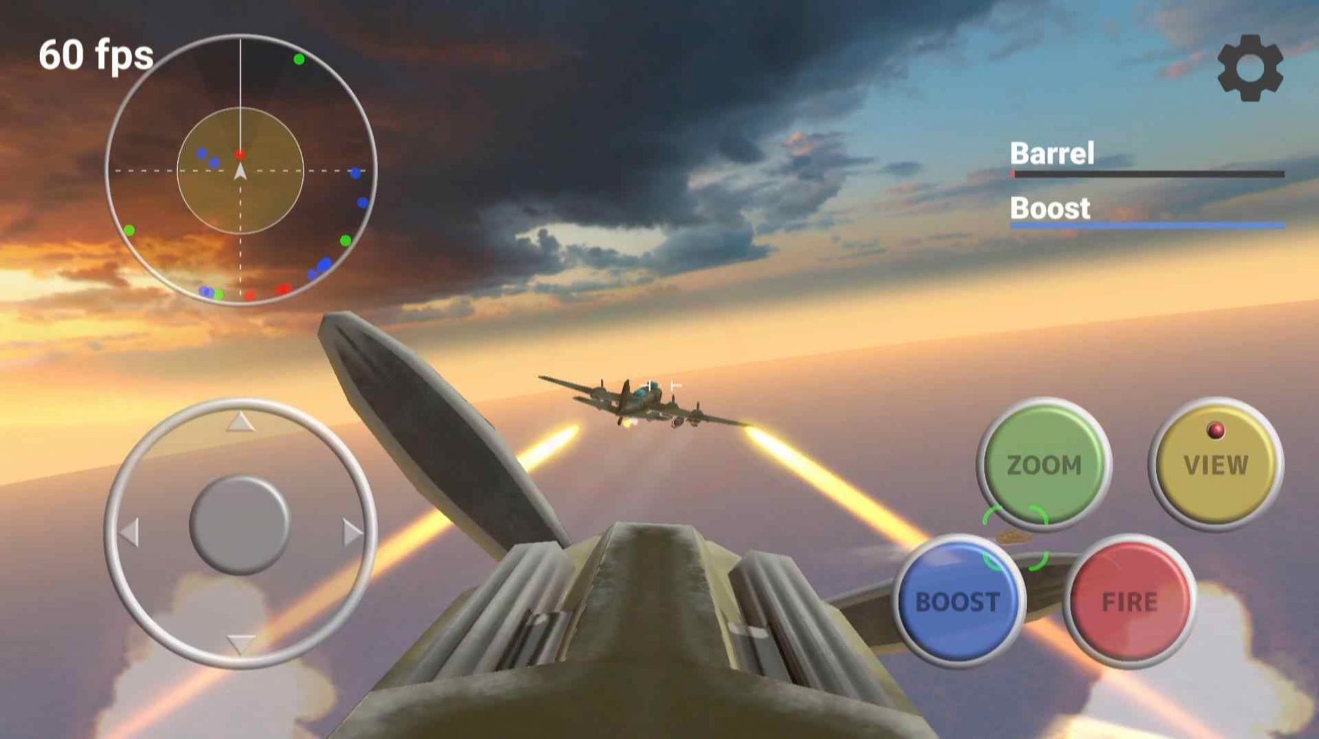 Simple air combat mobile game