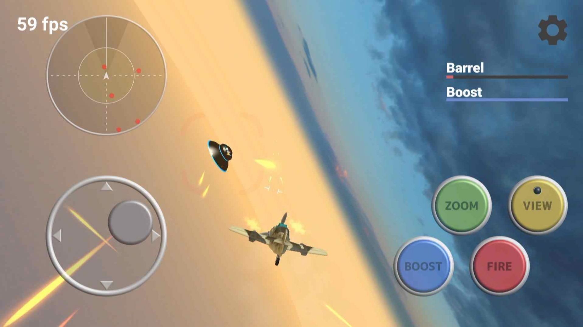 Simple air combat mobile game