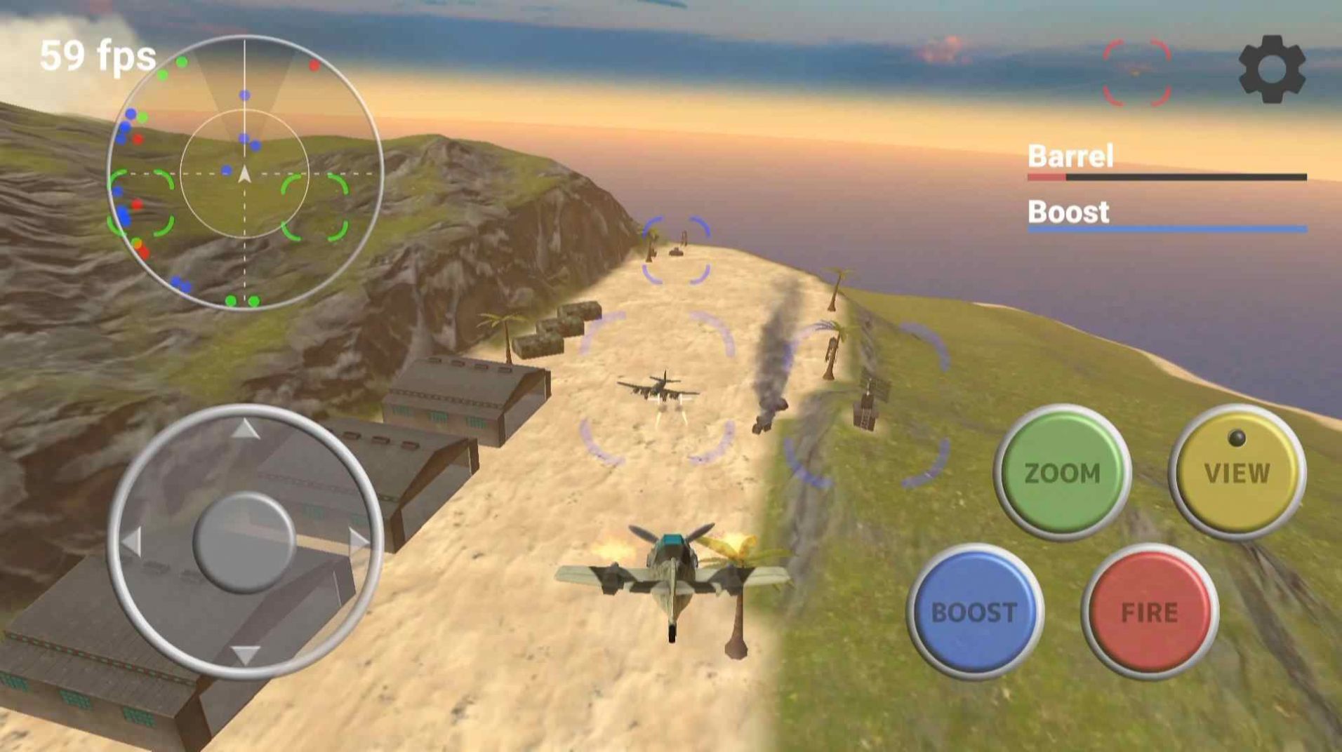 Simple air combat mobile game