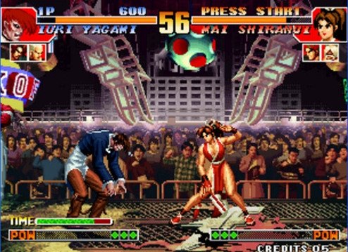 Roupas danificadas e explosivas de "King of Fighters 15" Yuri Sakazaki MOD