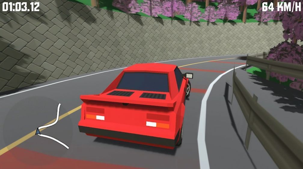 Initial drift arcade mobile game