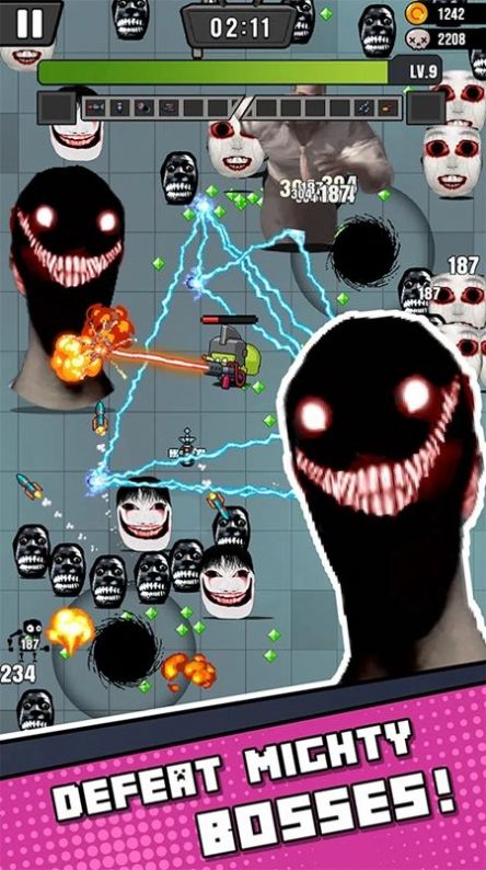 Emoticon survivor game installation