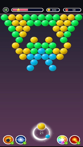 bubble shooter elimination