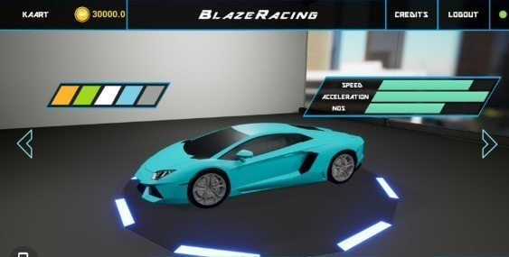 Flame racing game video