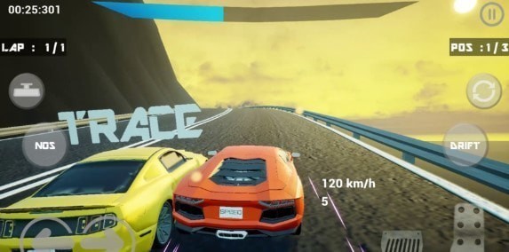 Flame racing game video