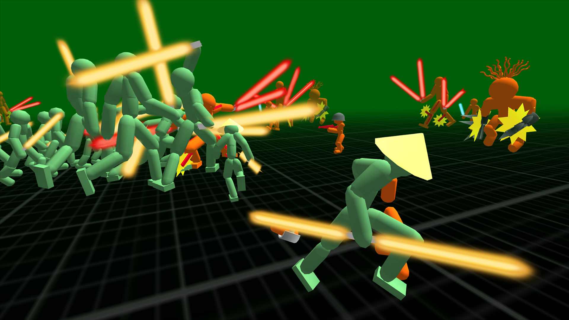 Neon Stickman Battle Simulator