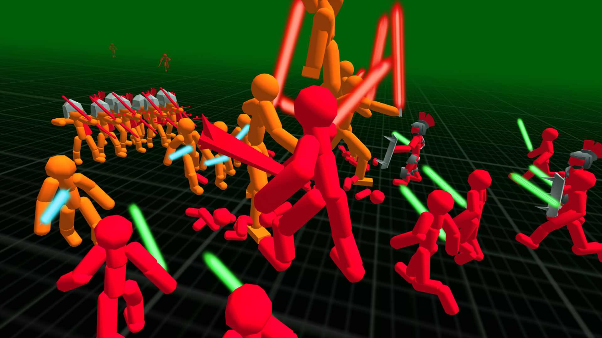 Neon Stickman Battle Simulator