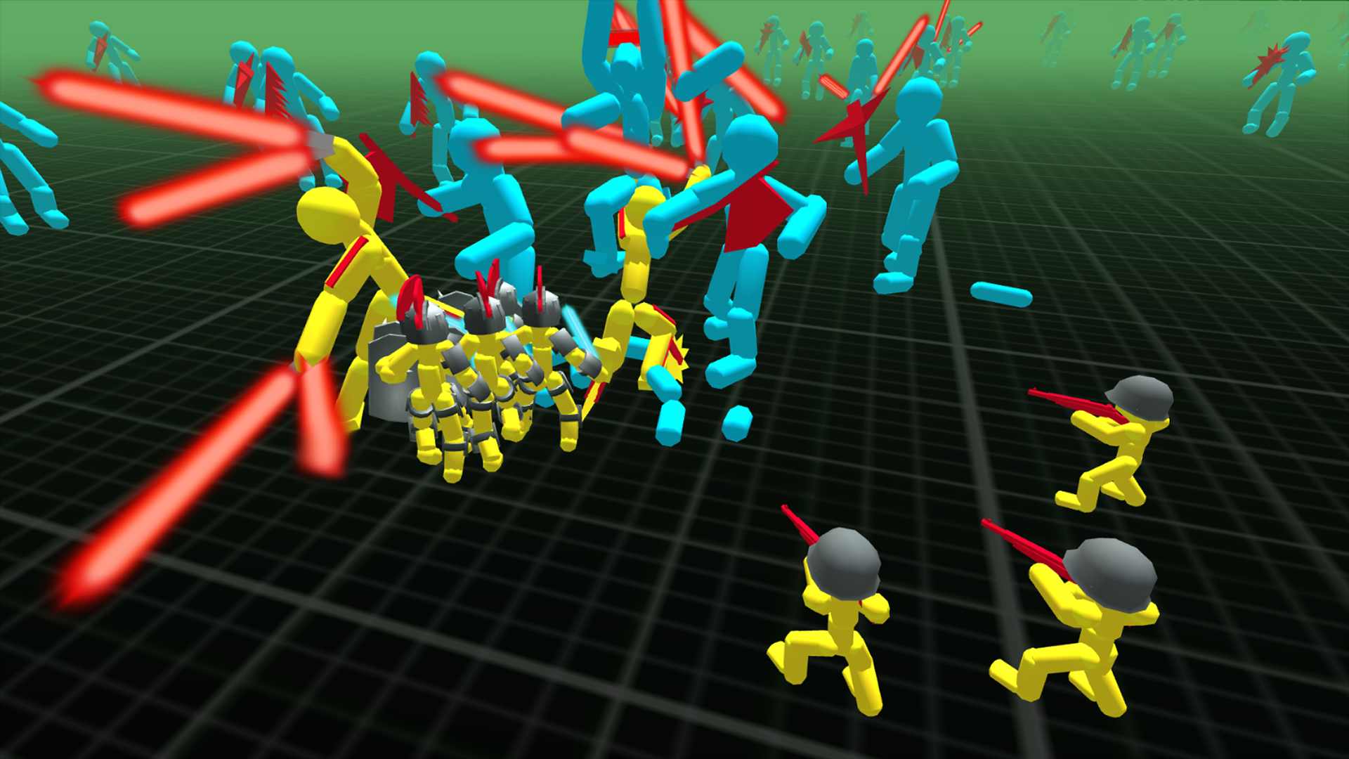 Neon Stickman Battle Simulator