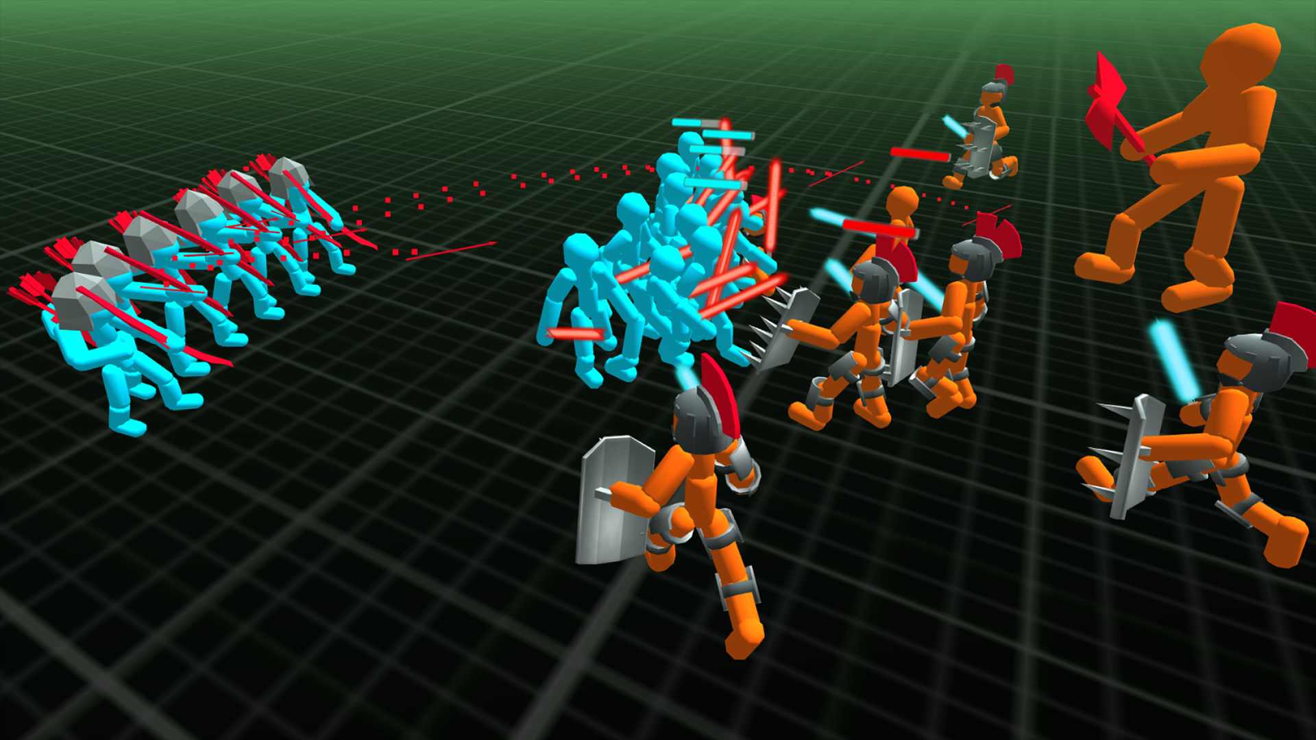 Neon Stickman Battle Simulator