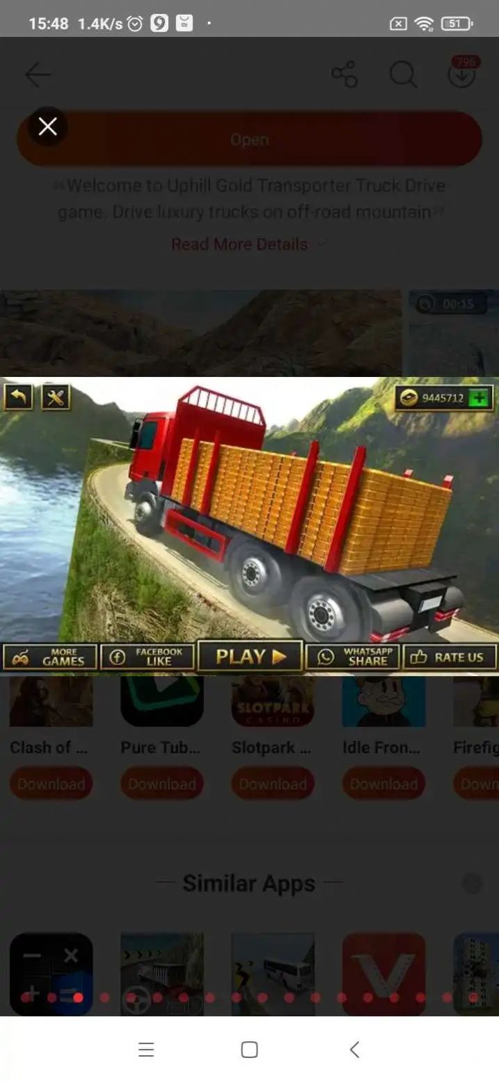 Offizielle Version des Uphill Gold Transport Truck Drive-Spiels