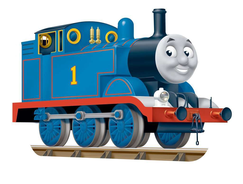 O relativamente normal Thomas the Tank Engine também deve ser a imagem promocional oficial.