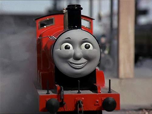 tren rojo sonrisa de james