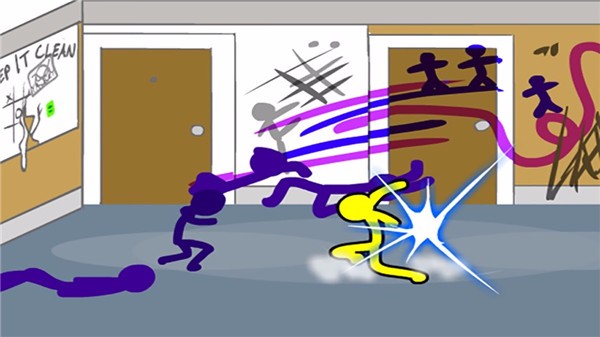 Stickman themed fighting mobile game