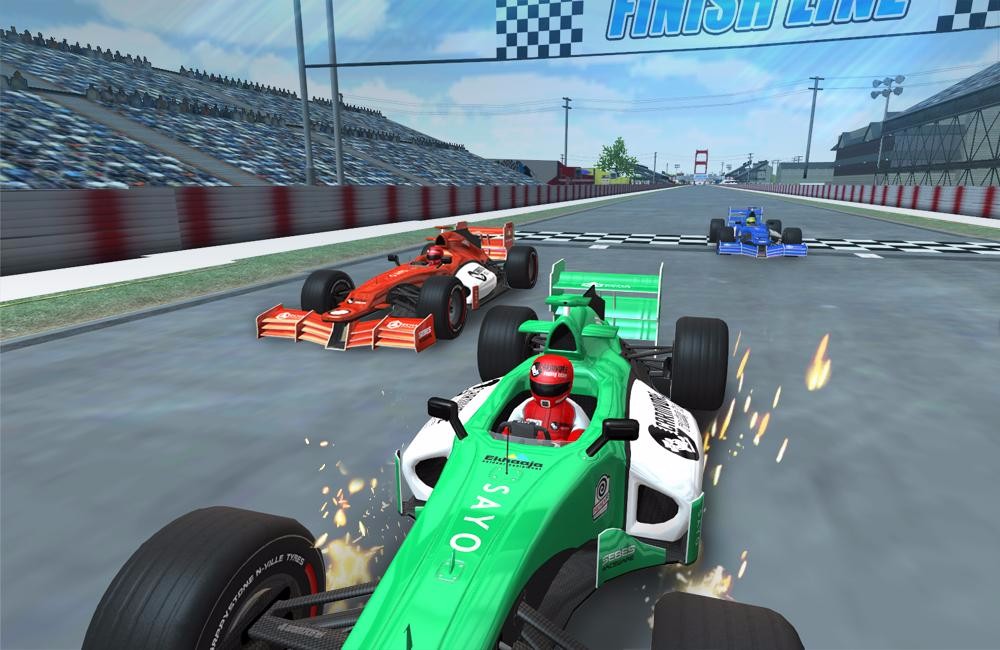 F1 racing mobile game