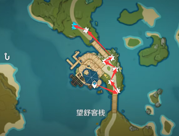 原神霓裳花采集路线图图片