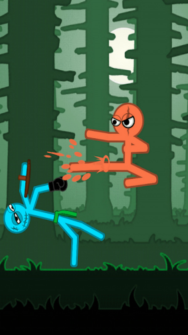 Enfrentamiento de lucha de Stickman