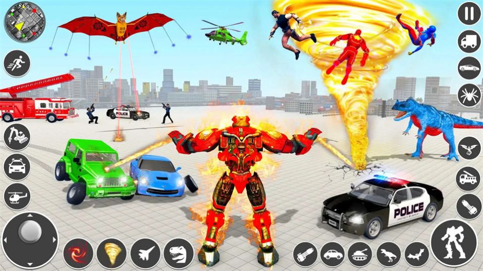 Fire Fighter Hero Robot Game