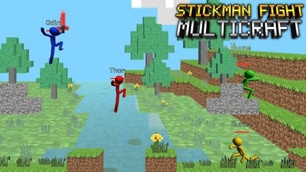 Stickman Файтинг Мульти Крафт