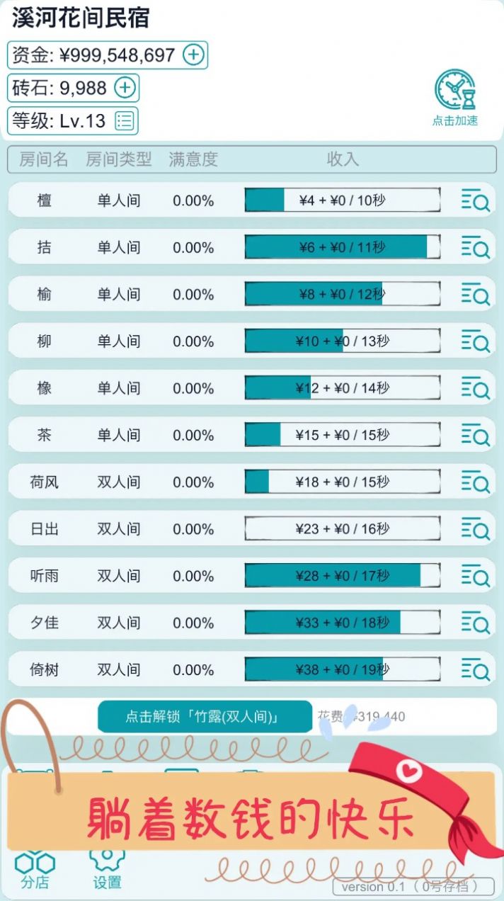 文字挂机民宿游戏