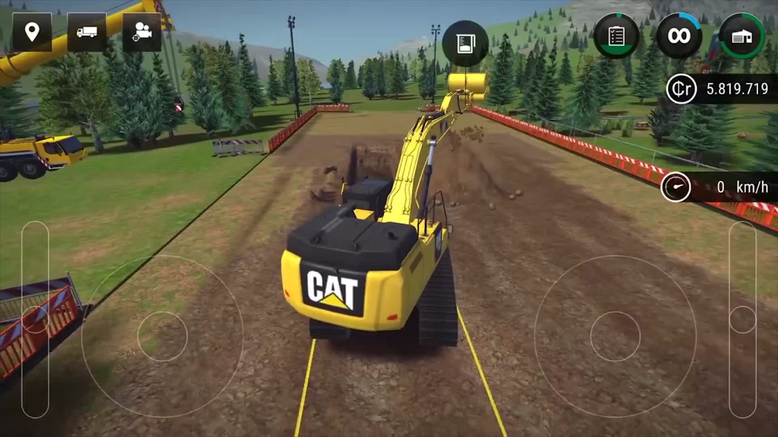 Excavator mobile game