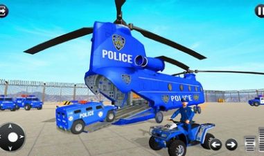 Jogo de caminhão de transporte policial