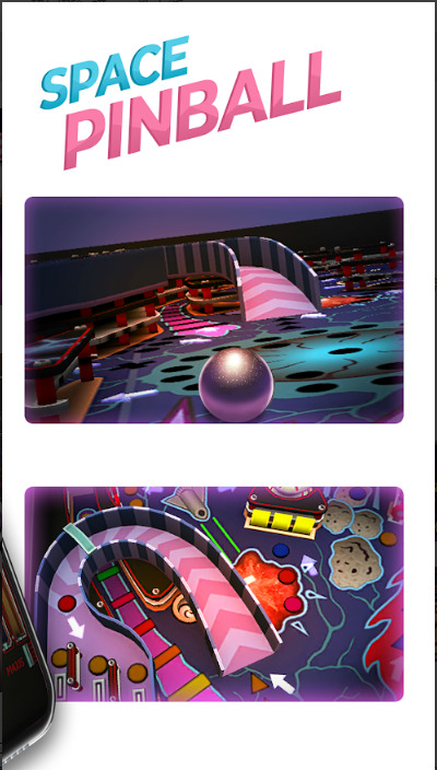 The latest version of Space Pinball